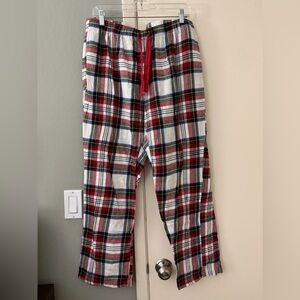 Men’s Red/White Plaid Lounge Pants